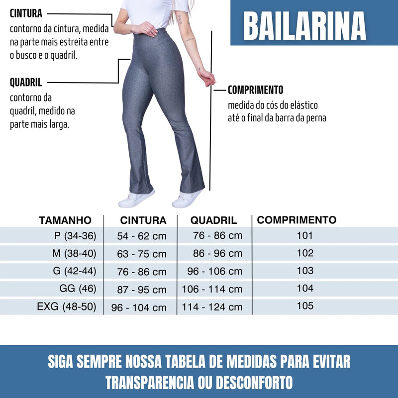 Legging Bailarina Boca de Sino