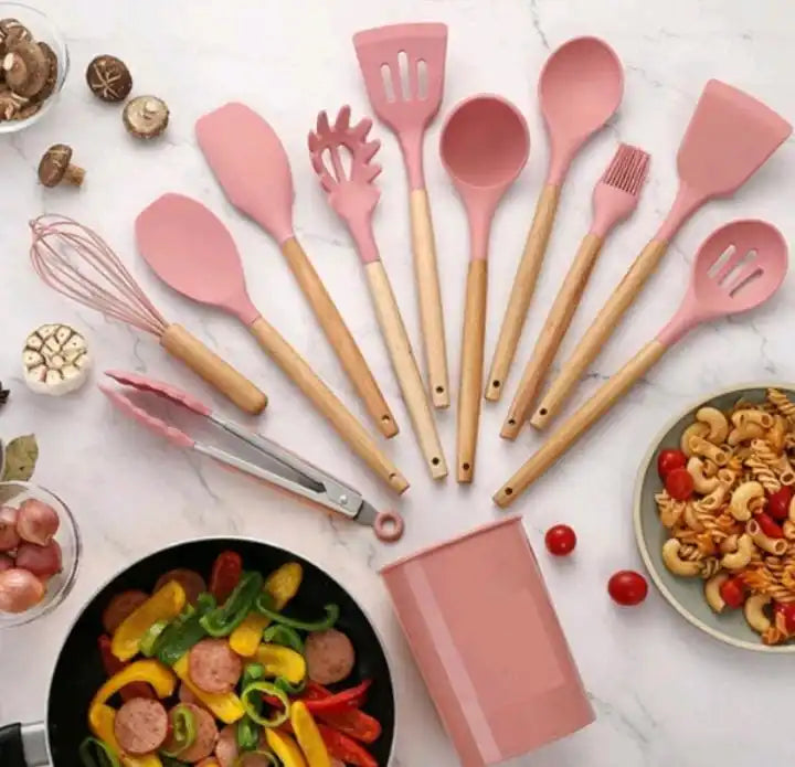 Utensílios de Cozinha de Silicone com 11 peças