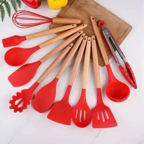 Utensílios de Cozinha de Silicone com 11 peças