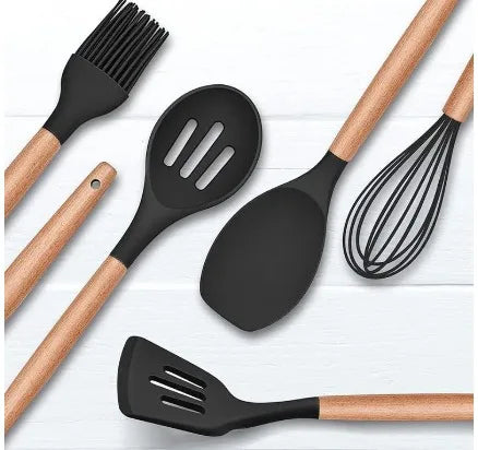 Utensílios de Cozinha de Silicone com 11 peças