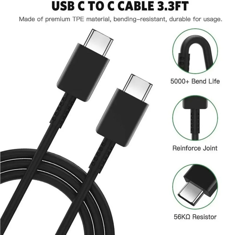 Carregador de celular 65W + cabo tipo C